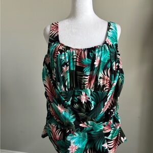 Lands' End Tropical Tankini Top